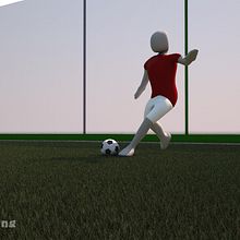 Proceso creación: Chut de balón.. 3D, Animation, Photograph, and Post-production project by Moises Calderon Basto - 12.06.2014