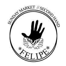 Logotipo y flyer para Felipe Sunday Market- Mercadillo de segunda mano.. Graphic Design, and Traditional illustration project by Jesús Massó - 05.20.2013
