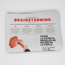 Periódico Brainstorming. Collage, Design, Information Design, Editorial Design, and Graphic Design project by Lourdes Lucena - 12.11.2014