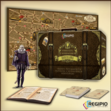 PACKAGING/ DESIGN / ILUSTRATION:  "Travel to Spanish" Regipio`s Desk Game . Design, Game Design, Product Design, Graphic Design, Traditional illustration, Digital Illustration, and Packaging project by Javier Ramirez de Arellano - 10.12.2014