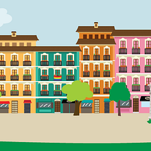 Madrid skyline. Un proyecto de Ilustración tradicional de Sandra Martinez - 15.12.2014