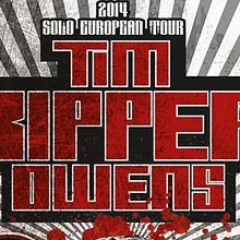 TIM RIPPER OWENS | poster + ticket + pase + pantallas. Design, Graphic Design, Photograph, Traditional illustration, and Advertising project by alejandro escrich - 10.15.2014