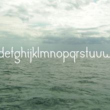 Letras Marinas . Tipografie de Jaume Chicoy - 12.20.2014