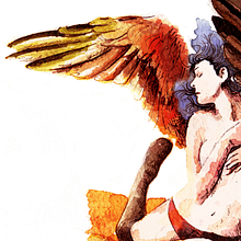 Hombre faro, mujer gaviota. Un proyecto de Bellas Artes e Ilustración tradicional de Marina Eiro - 11.01.2015