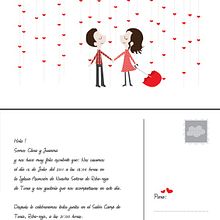 Tarjetones de boda/bautizo/comuniones. Un progetto di Graphic design e Illustrazione tradizionale di Carolina Aloy - 25.05.2010
