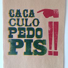 Caca, culo, pedo, pis!! . Tipografi proyek oleh Roberto Gamonal Arroyo - 01.01.2015