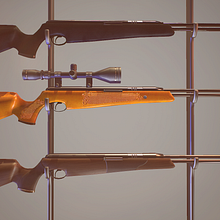 Carbine 22 (Hunt Rifle). Un progetto di 3D e Progettazione di giochi di Juan Ródenas Domercq - 27.12.2014