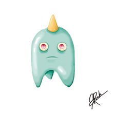 muelita  y helado. Un proyecto de Diseño de personajes e Ilustración tradicional de Sandra Rueda - 01.01.2015