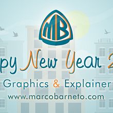 Happy New Year. Animation, Traditional illustration, and Motion Graphics project by Marco Barneto - 01.04.2015