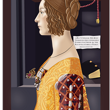 Giovanna. Domenico Ghirlandaio / Illustrator. Projekt z dziedziny Projektowanie graficzne, Trad, c i jna ilustracja użytkownika irene puertas pascual - 05.01.2015