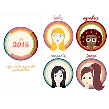 "Calendario de Muñecas" de Ilustrando el Tiempo. Character Design, Graphic Design, and Traditional illustration project by Maria Fernanda Espinosa - 01.05.2015
