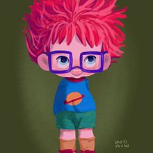 Chuckie Finster. Een project van Film, video en televisie,  Ontwerp, Ontwerp van personages y Traditionele illustratie van David Pavón Benítez - 05.01.2015