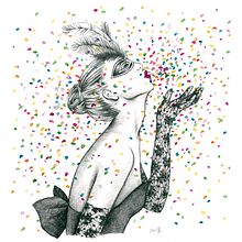 Calendario "Girls & Patterns". Projekt z dziedziny  Sztuki piękne, Projektowanie dodatków, Projektowanie ubrań, Grafika ed, torska, Trad, c i jna ilustracja użytkownika Marta Bellvehí Suñer - 06.01.2015