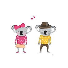 Mr & Mrs Koala . Ilustrasi tradisional proyek oleh Isa Vice - 09.30.2014