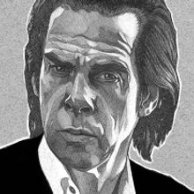 NICK CAVE Portrait. Projekt z dziedziny  Sztuki piękne, Projektowanie graficzne, Trad, c i jna ilustracja użytkownika Dani Blázquez - 07.01.2015