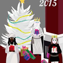 Reyes Magos 2015. Un proyecto de Diseño de personajes, Diseño gráfico e Ilustración tradicional de Juan Francisco (John) Escudero Guerra - 07.01.2015