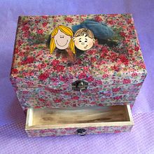 Caja con Transfer y Decoupage. Un proyecto de Artesanía de Laura - 07.01.2015