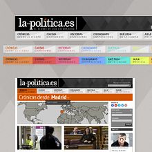 la-política.es. Br, ing, Identit, Web Design, and Graphic Design project by Elena Benedí - 08.07.2014