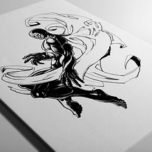Blue Demon. Un progetto di Belle arti, Fumetto e Illustrazione tradizionale di Fito Barraza - 16.06.2016