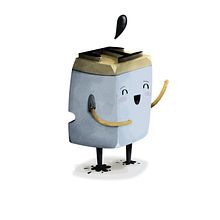 Tip, la mascota de una imprenta. Character Design, and Traditional illustration project by Pedro Alón - 11.30.2014