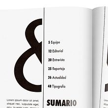 Revista Typography. Editorial Design, Graphic Design, T, and pograph project by Isabel Rodríguez Losada - 01.10.2015