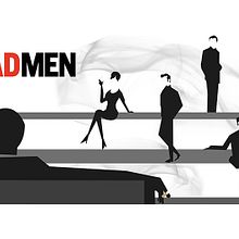 Póster Mad Men. Graphic Design, and Traditional illustration project by Isabel Rodríguez Losada - 01.10.2015