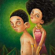 Ekon & Jamelia (The Masked Demons). Traditional illustration project by Galstheo - 01.10.2015