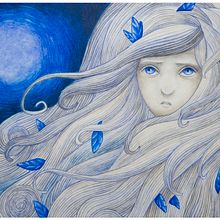 Aurora (cover). Traditional illustration project by Galstheo - 01.10.2015