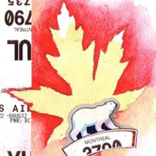 Dibujos canadienses. Fine Arts, Collage, and Traditional illustration project by Pilar Barrios Varela - 07.31.2012