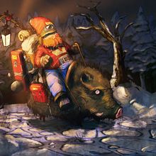 Dwarf Rider (Night and Day). Un proyecto de Bellas Artes, Diseño de personajes e Ilustración tradicional de Chema Mansilla - 11.01.2015