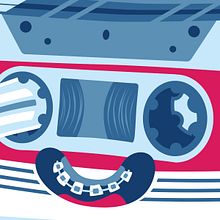 Be kind, please rewind. Design, Character Design, Graphic Design, Traditional illustration, and Screen Printing project by Daniel Franco Delgado - 01.12.2015