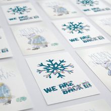 Postales Feliz Navidad. Un proyecto de Dirección de arte, Ilustración tradicional y Caligrafía de Juan Luis González Palacios - 12.01.2015