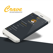 Crave, iOS App for review restaurants. Un proyecto de Diseño, Diseño gráfico, Diseño Web y UX / UI de Narcis Liviu Catrinescu - 16.01.2015