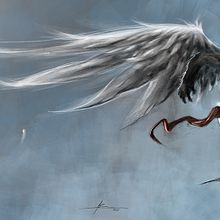Winged monkey. Traditional illustration project by Jose Barrero - 01.17.2013