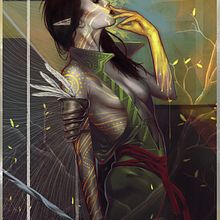 The golden mark. Character Design, and Traditional illustration project by Jose Barrero - 04.18.2014