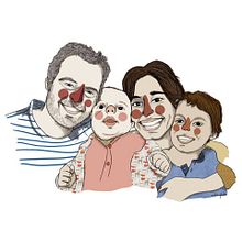 Retratos por encargo. Un projet de Design  et Illustration traditionnelle de Elisabet Díez Rodríguez - 19.01.2015