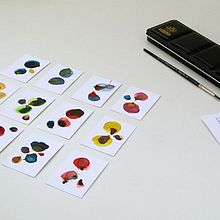 Mis tarjetas de visita. Projekt z dziedziny  Sztuki piękne, Projektowanie graficzne, Trad, c i jna ilustracja użytkownika Julia Lillo García - 22.01.2015