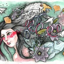 Mi participación para el concurso de Domestika "Tu imaginación" . Traditional illustration project by Dolors Quiles Giner - 01.25.2015