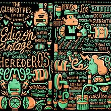 II VINTAGE EDITION GLENROTHES. Traditional illustration, Advertising, Br, ing, Identit, and Calligraph project by Juan Díaz-Faes - 01.26.2015