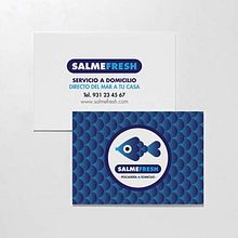 Tarjetas y vehículos SalmeFresh. Br, ing, Identit, and Graphic Design project by Kevin Kwik Johannesen - 01.26.2013