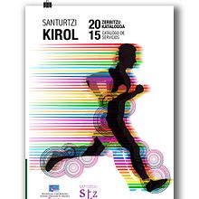 Revista anual. IMD Santurtzi 2015. . Un proyecto de Diseño gráfico de Laura Ibarra Pérez - 26.09.2014
