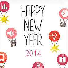 Newsletter Navidad / Nuevo Año. Un proyecto de Br, ing e Identidad, Diseño gráfico e Ilustración tradicional de Anna Llopis - 17.12.2013