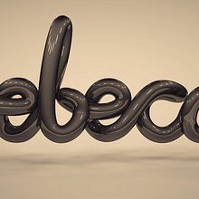 Rebeca 3D Type. 3D, Design, T, and pograph project by Rebeca G. A - 01.26.2015