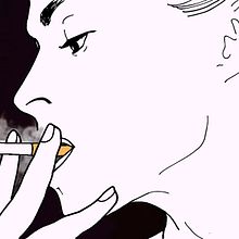 Malos humos de Helena Bonham-Carter. Ilustração tradicional projeto de María Bravo Guisado - 27.01.2015