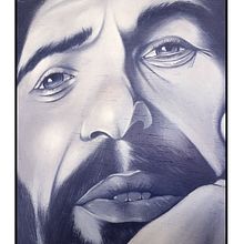 Camaron de la isla-Portrait. Een project van  Beeldende kunst, Traditionele illustratie y Schilderij van Sete Gonzalez - 28.01.2015