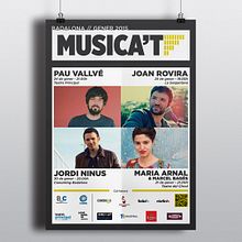 Musica't 2015. Un projet de Br, ing et identité , et Design graphique de Ferran Sirvent Diestre - 07.01.2015