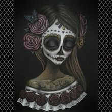 Día de Muertos. Un proyecto de Bellas Artes, Ilustración tradicional y Pintura de Soraya Fernandez Albarral - 01.02.2015