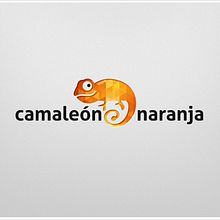 Camaleón Naranja logo. Br, ing & Identit project by Paco Martos - 02.04.2015