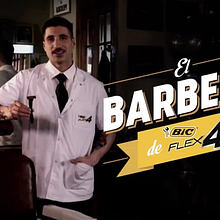 Spot  - Campaña "El Barbero de Bic Flex 4" [Tutoriales] . Br, ing, Identit, Cop, writing, and Advertising project by Gabriel Raimondo - 06.06.2014