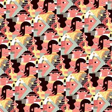 Pattern Zarzalejo. Editorial Design, and Traditional illustration project by Juan Díaz-Faes - 02.08.2015